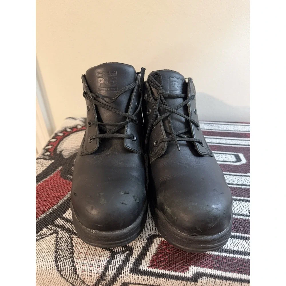 Timberland PRO Men's Titan Safety Toe Oxford Work Shoes - Black - Size 11W